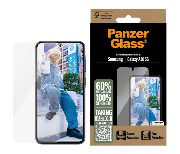 PanzerGlass Ultra-Wide Fit do Samsung Galaxy A36 5G - 1538922 - zdjęcie